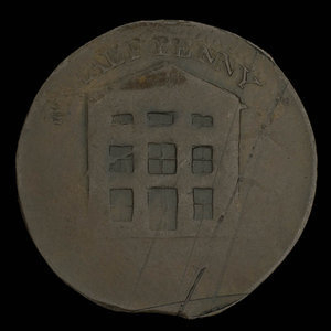 Canada, inconnu, 1/2 penny : 1840