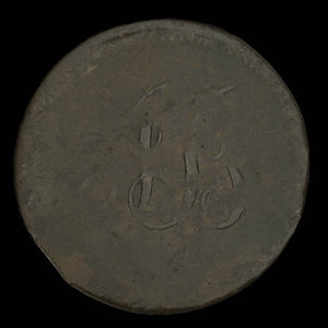 Canada, inconnu, 1/2 penny : 1840