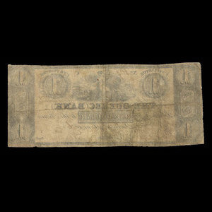 Canada, Banque de Québec, 1 dollar : 1 juin 1836