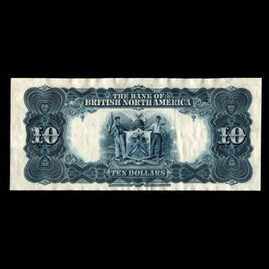 Canada, Bank of British North America, 10 dollars : 3 juillet 1911