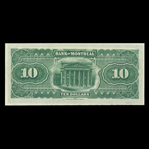 Canada, Banque de Montréal, 10 dollars : 2 janvier 1895