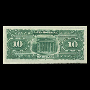 Canada, Banque de Montréal, 10 dollars : 2 janvier 1895