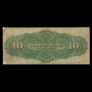 Canada, People's Bank of Halifax, 10 dollars : 1 novembre 1894