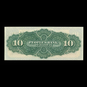 Canada, People's Bank of Halifax, 10 dollars : 1 octobre 1901