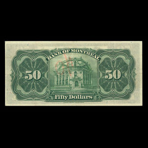 Canada, Banque de Montréal, 50 dollars : 2 janvier 1923