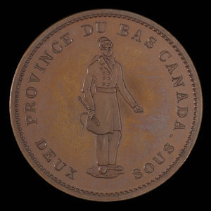 Canada, Banque de Québec, 1 penny : 1837