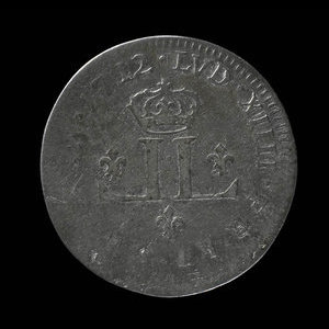 France, Louis XIV, mousquetaire (30 deniers) : 1712