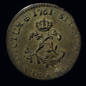 France, Louis XV, 2 sous : 1761