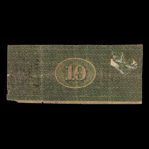 Canada, Bank of Upper Canada (York), 10 dollars : 1 janvier 1861