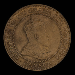 Canada, Édouard VII, 1 cent : 1909