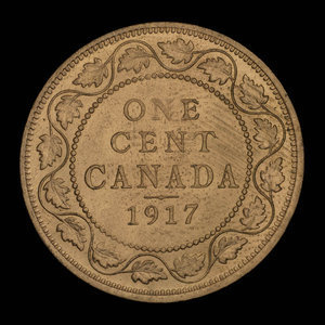 Canada, Georges V, 1 cent : 1917