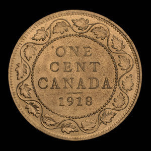 Canada, Georges V, 1 cent : 1918