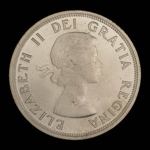 Canada, Élisabeth II, 1 dollar : 1953