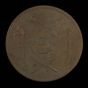 Canada, J. Shaw & Co., 1/2 penny : 1838
