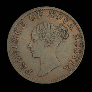 Canada, Province de la Nouvelle-Écosse, 1/2 penny : 1840