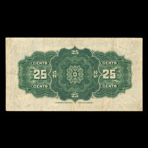 Canada, Dominion du Canada, 25 cents : 2 juillet 1923