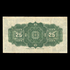 Canada, Dominion du Canada, 25 cents : 2 juillet 1923