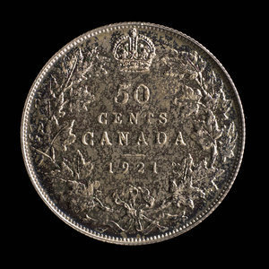 Canada, Georges V, 50 cents : 1921
