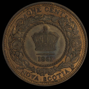 Canada, Province de la Nouvelle-Écosse, 1 cent : 1861