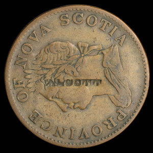 Canada, Province de la Nouvelle-Écosse, 1/2 penny : 1832