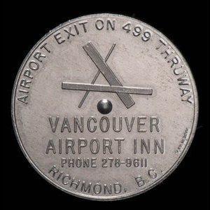 Canada, Vancouver Airport Inn, aucune dénomination : 1971