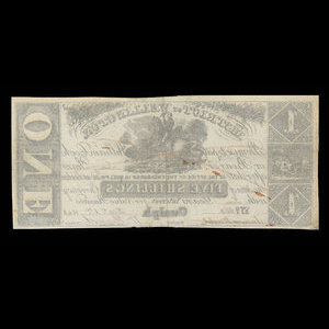 Canada, District of Wellington, 1 dollar : 1 décembre 1868