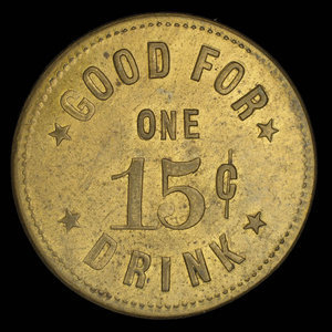Canada, W. Cowan, 1 consommation, 15 cents : 1894
