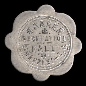 Canada, Warren Recreation Hall, 5 cents :
