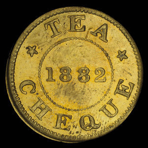 Canada, Gass' Tea Store, aucune dénomination : 1882