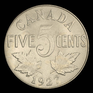 Canada, Georges V, 5 cents : 1927