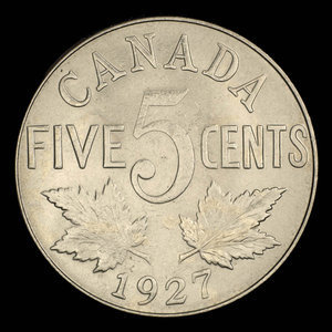 Canada, Georges V, 5 cents : 1927
