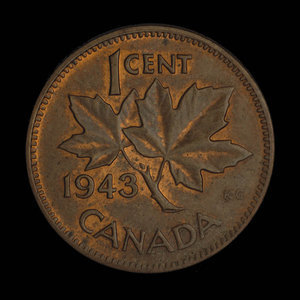 Canada, Georges VI, 1 cent : 1943