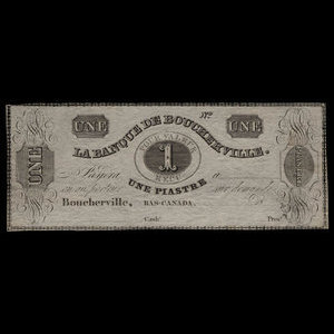 Canada, Banque de Boucherville, 1 dollar : 1835