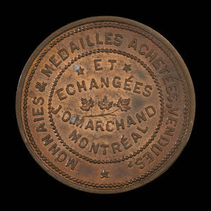 Canada, J.O. Marchand, aucune dénomination : 1893