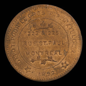 Canada, Ludger Gravel, aucune dénomination : 1892