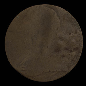 Canada, inconnu, 1/2 penny : 1838