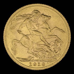 Canada, Georges V, 1 souverain : 1918