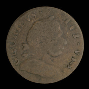 Canada, inconnu, 1/2 penny : 1838