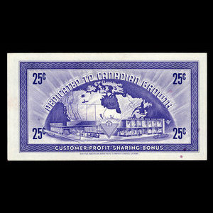 Canada, Canadian Tire Corporation Ltd., 25 cents : 1962