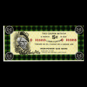 Canada, Canadian Tire Corporation Ltd., 5 cents : 1965