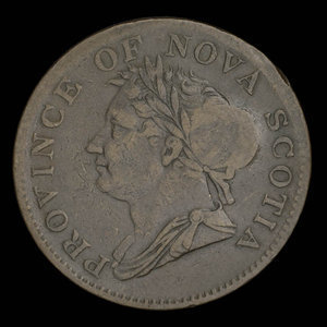 Canada, Province de la Nouvelle-Écosse, 1/2 penny : 1832