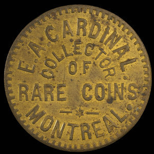 Canada, E.A. Cardinal, aucune dénomination : 1887