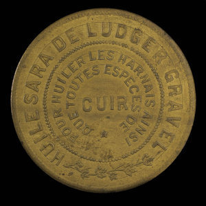 Canada, Ludger Gravel, aucune dénomination : 1892