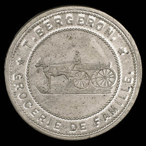 Canada, T. Bergeron, aucune dénomination : 1895