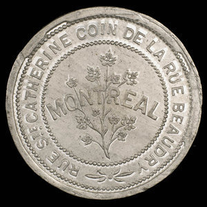 Canada, T. Bergeron, aucune dénomination : 1895
