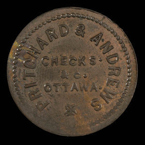 Canada, Pritchard & Andrews, aucune dénomination : 1888