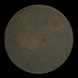 Canada, inconnu, 1/2 penny : 1838