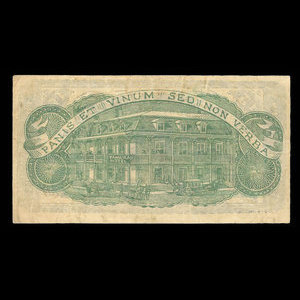 Canada, Yamaska Hotel, 15 cents, charges : 11 décembre 1885