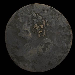 Canada, inconnu, 1/2 penny : 1820