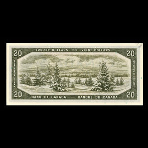 Canada, Banque du Canada, 20 dollars : 1954